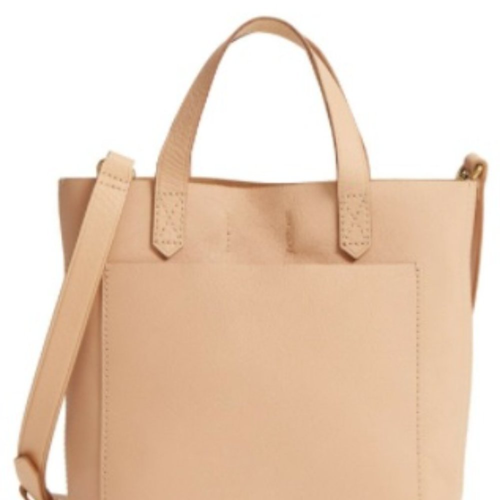Madewell Small Transport Leather Crossbody Blush pink